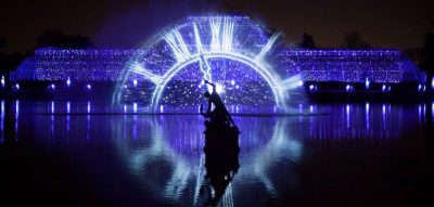 kew gardens park illuminated light technology garden design